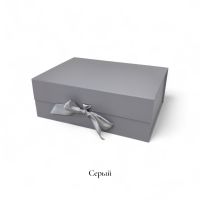 Коробка прямоугольная складная с бантом h18 х 39 х 25 см, FA54-18 - вид 3 миниатюра