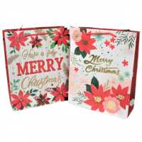 Сумка бумажная 51 х 72 х 18 см, Merry Chrismas, микс, Z12-3 - вид 1 миниатюра