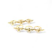 Кольцо для салфеток Пчела d4 см, 6 шт, металл, золото, FA61-6 - вид 3 миниатюра