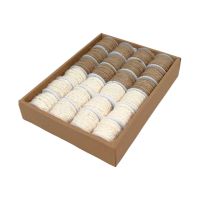 Лента Джутовая Косичка 0.5 см х 3 м, 24 шт, натуральный/отбеленный, P87-15 - вид 1 миниатюра