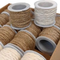 Лента Джутовая Косичка 0.5 см х 3 м, 24 шт, натуральный/отбеленный, P87-15 - вид 4 миниатюра