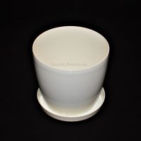 Кашпо «Lamela» Магнолия d18 см ваниль - вид 1 миниатюра