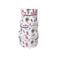 Коробка цилиндр Новогоднее настроение, набор из 3 шт, FA39-106