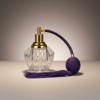 Флакон для парфюма Винтаж h11 см, стекло/металл/текстиль, FA62-6 - вид 9 миниатюра