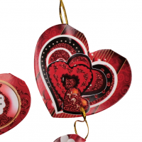 Набор открыток сердце Валентинка, 8 х 7 см, 140 шт, W97-8 - вид 4 миниатюра