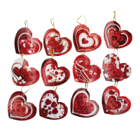 Набор открыток сердце Валентинка, 8 х 7 см, 140 шт, W97-8 - вид 1 миниатюра