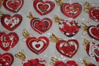 Набор открыток сердце Валентинка, 8 х 7 см, 140 шт, W97-8 - вид 3 миниатюра