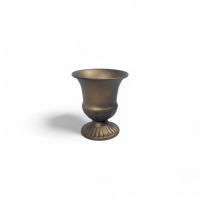 Кашпо металлическое Винтаж h11 х d10 см, бронза, FA63-7