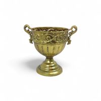 Кашпо металлическое Кубок Винтаж h24 х d20 см, античное золото, FA63-14