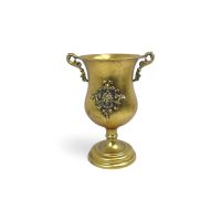 Кашпо металлическое Кубок Винтаж h36 х d20 см, античное золото, FA63-15