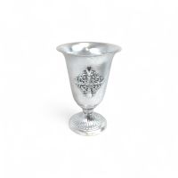 Кашпо металлическое Кубок Винтаж h34.5 х d23 см, серебро, FA63-16