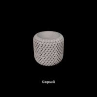 Кашпо для композиций 3D Ромбы, h7 х d5 см, гипс - вид 1 миниатюра