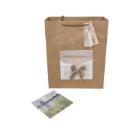 Сумка крафт с открыткой 32 х 26 х 12.5 см, 12 шт, FA55-40 - вид 4 миниатюра