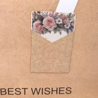 Сумка крафт с открыткой 32 х 26 х 12.5 см, 12 шт, FA55-41 - вид 1 миниатюра