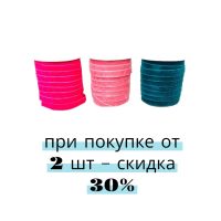 Лента бархатная двухсторонняя ПРЕМИУМ 2 см х 50 ярдов, P87-17 (ярко-розовый) - вид 1 миниатюра