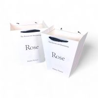 Сумка бумажная с широким дном ROSE h34 х 30 х 20 см, 2 шт, белый, FA3-34 - вид 1 миниатюра