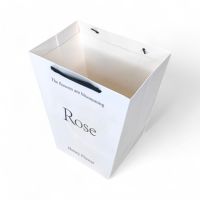 Сумка бумажная с широким дном ROSE h34 х 30 х 20 см, 2 шт, белый, FA3-34 - вид 3 миниатюра