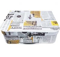 Коробка сундук Газета, набор 3 шт, М75-14 - вид 1 миниатюра