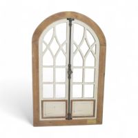 Зеркало в деревянной раме Винтаж h80 х 48.5 х 2.5 см, натуральный/белый, FA59-20