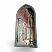 Зеркало в деревянной раме Винтаж h125 х 61 х 2.5 см, оливковый, FA59-56