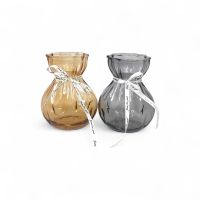 Ваза стеклянная Мешочек h18 х 10 х 7 см, FA58-15