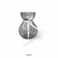Ваза стеклянная Мешочек h18 х 10 х 7 см, FA58-15 - вид 2 миниатюра