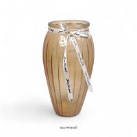 Ваза стеклянная Грани h26 х d9 см, FA58-17 - вид 2 миниатюра