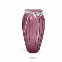 Ваза стеклянная Грани h26 х d9 см, FA58-17 - вид 4 миниатюра