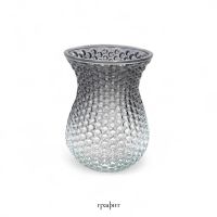 Ваза стеклянная Соты h18 х d12 см, FA58-21 - вид 3 миниатюра