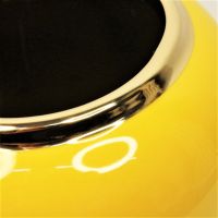 Ваза керамическая Овал, h31 х d8 см, желтый, Z2-49 - вид 2 миниатюра