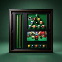 Картина интерьерная 3D БИЛЬЯРД, h80 x 80 см, FA59-62