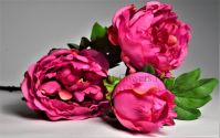 Пион кустовой искусственный h79 см, Р32-2 - вид 2 миниатюра