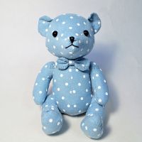 Мягкая игрушка Медведь в горох, 25 см, Р56-1 - вид 1 миниатюра