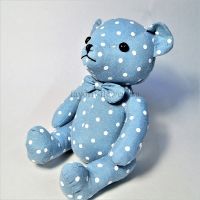 Мягкая игрушка Медведь в горох, 25 см, Р56-1 - вид 1 миниатюра