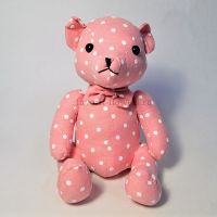 Мягкая игрушка Медведь в горох, 25 см, Р56-1 - вид 3 миниатюра