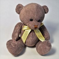 Мягкая игрушка Медведь велюровый, 18 см, Р57-1 - вид 2 миниатюра