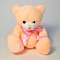Мягкая игрушка Медведь с бантиком, 18 см, Р57-3 - вид 1 миниатюра