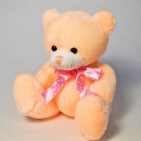 Мягкая игрушка Медведь с бантиком, 18 см, Р57-3 - вид 1 миниатюра