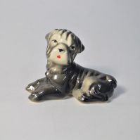 Сувенир Собачка серая, керамика - вид 1 миниатюра