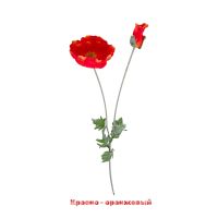 Мак искусственный h105 см, FA51-4 - вид 1 миниатюра