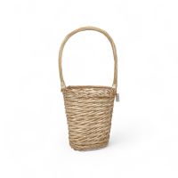 Корзина овальная с высокой ручкой h34(63) х 28 х 17 см, натуральный, FA64-24