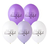 Надувные шары You Are Beautiful 14", 50 шт - вид 1 миниатюра