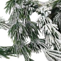 Гирлянда искусственная Лиственница заснеженная L175 см, зеленый, FA10-64 - вид 3 миниатюра