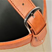 Подставка для зонтов, h48 х d20 см, экокожа/тектиль, коричневый/светло-коричневый, Z8-25 - вид 2 миниатюра