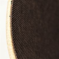 Коробка-органайзер овальная без крышки Газета, 27 х 23 х 28 см, экокожа/текстиль, капучино, Z8-31 - вид 4 миниатюра