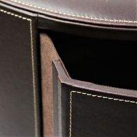 Тумба Luxury, с 2 выдвижными ящиками , h44 х d39,5 см, экокожа, темно-коричневый, Z8-34 - вид 2 миниатюра