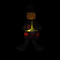 Игрушка декоративная Снеговик в розовом костюме - вид 4 миниатюра