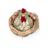 Пасхальная композиция Курочка в гнезде h34 х d35 см, FA356-18 - вид 1 миниатюра