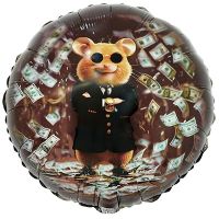 Шар фольгированный Капитан Удача ХОМЯК 18"
