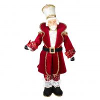 Игрушка декоративная Король в бордовом костюме h75 см - вид 1 миниатюра